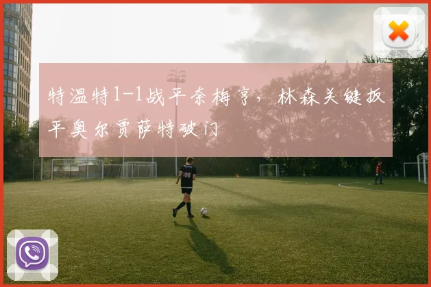 特温特1-1战平奈梅亨，林森关键扳平奥尔贾萨特破门